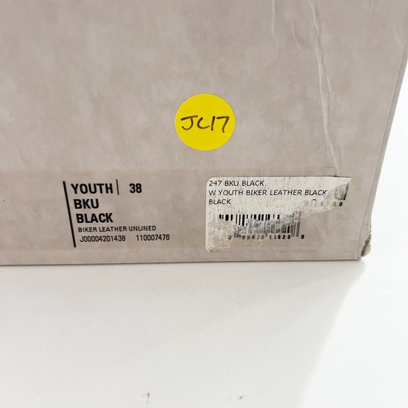 JIMMY CHOO Black Leather with Buckles Youth Biker Boots 38 - Picture 13 of 13